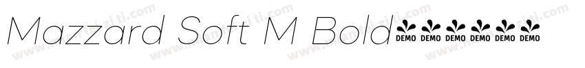 Mazzard Soft M Bold字体转换